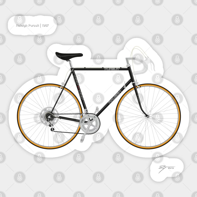 Raleigh Pursuit Sticker by Tunstall